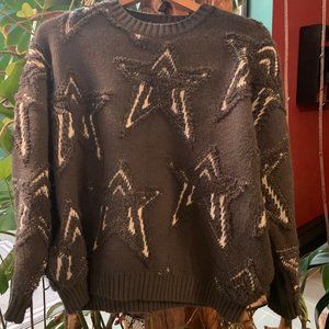 Star Knitted Super Soft Thick Sweater